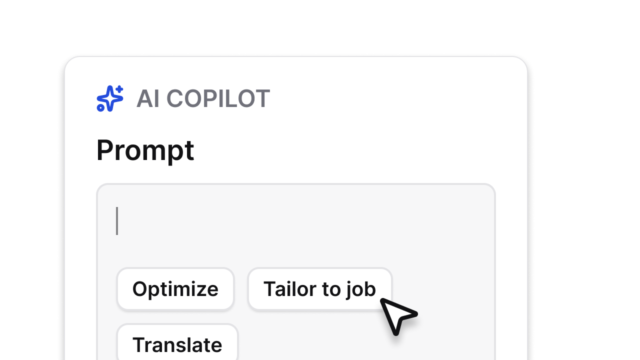 AI rewrite & tailoring