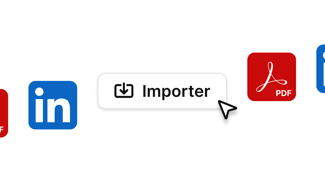 Import LinkedIn & PDF