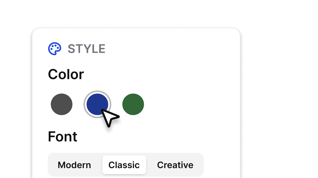 Simple visual editing