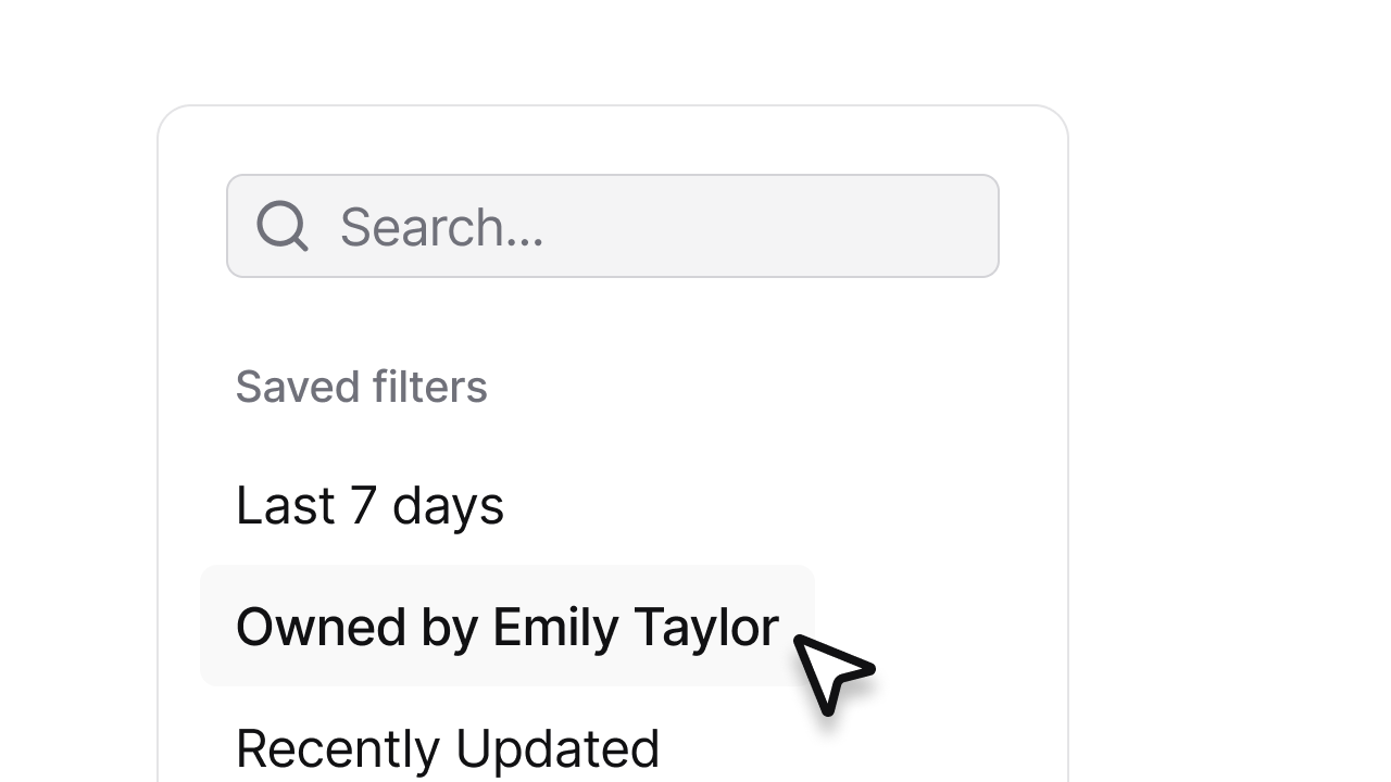 Custom filters