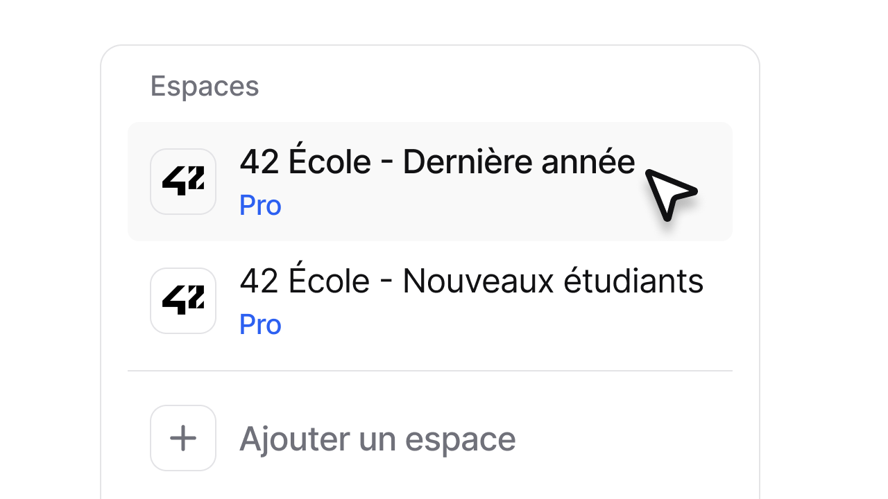 Espaces multiples